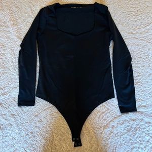 Abercrombie and Fitch Black Bodysuit L